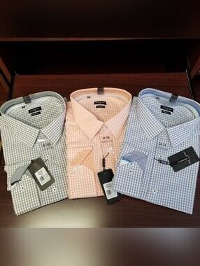 Lot Of 3 Men's Check Button-Down Shirt
